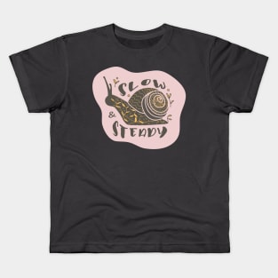 slow snail Kids T-Shirt